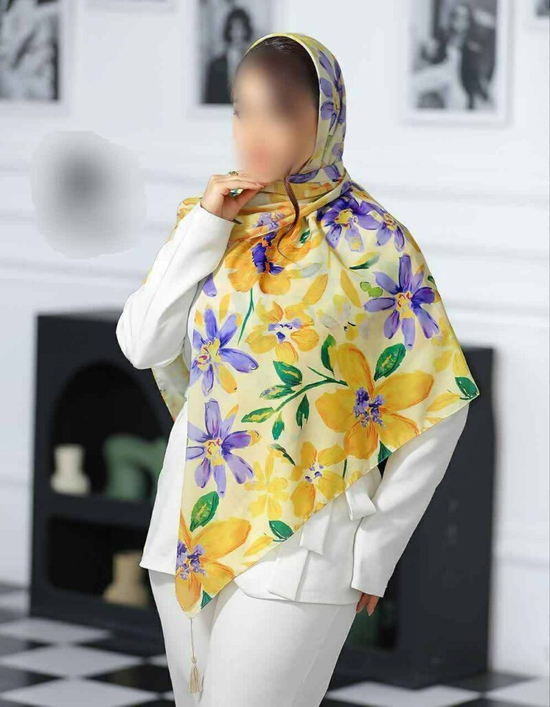 روسری رنگی طرح دار کد 16336 - Image 1