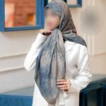 روسری رنگی طرح دار کد 16343