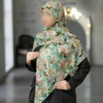 روسری رنگی طرح دار کد 16345