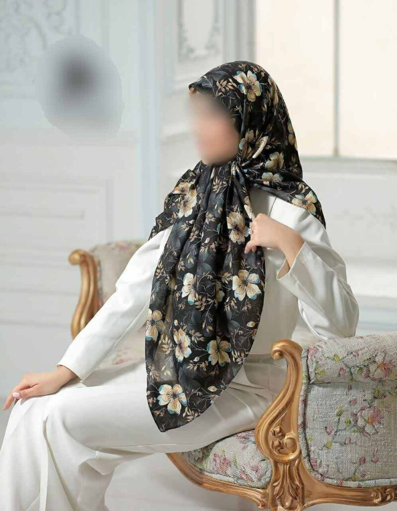16350 روسری رنگی طرح دار کد 16350 - Image 1