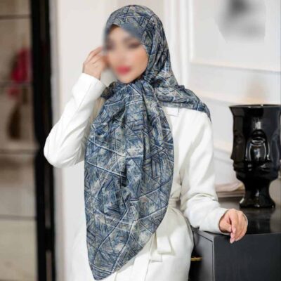 روسری رنگی طرح دار کد 16356