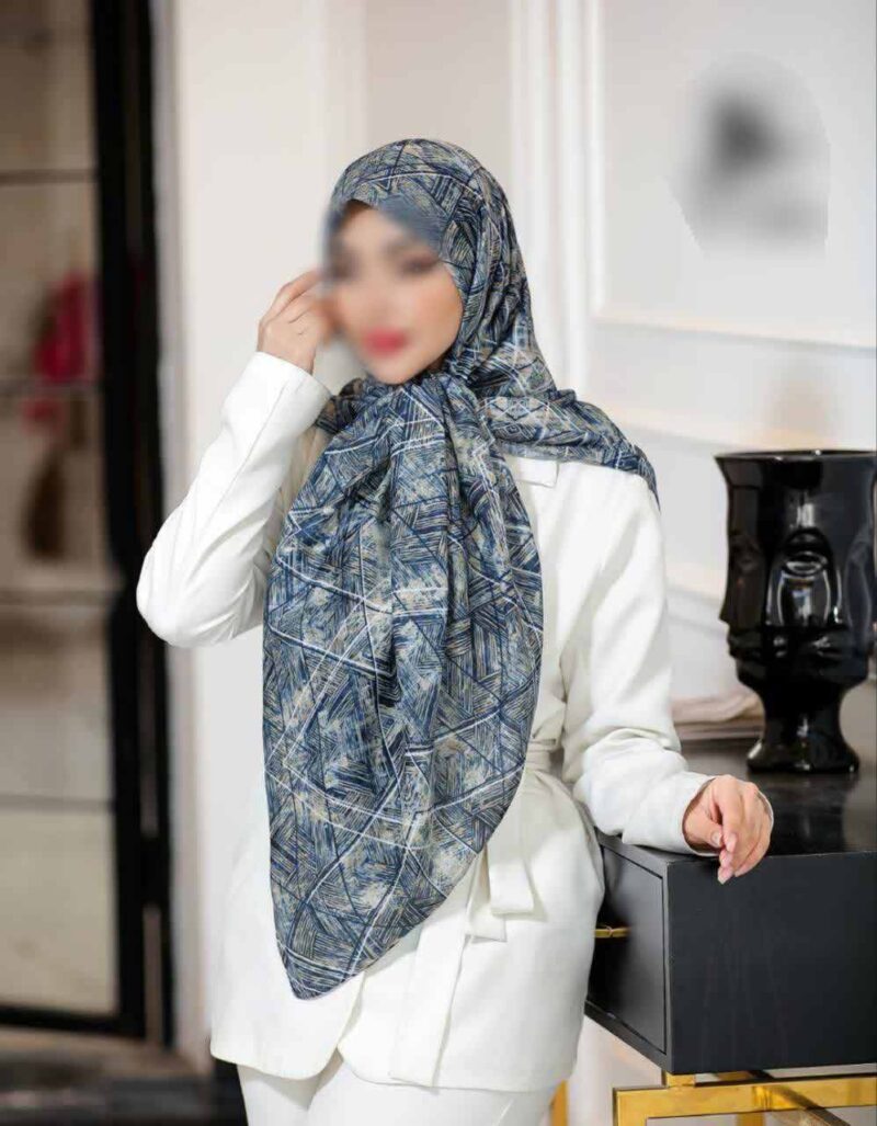 روسری رنگی طرح دار کد 16356 - Image 1