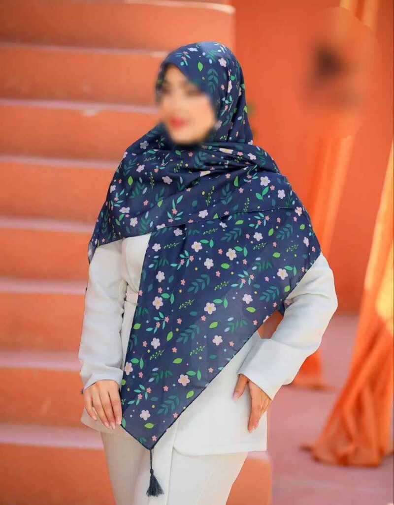 روسری رنگی طرح دار کد 16363 - Image 1