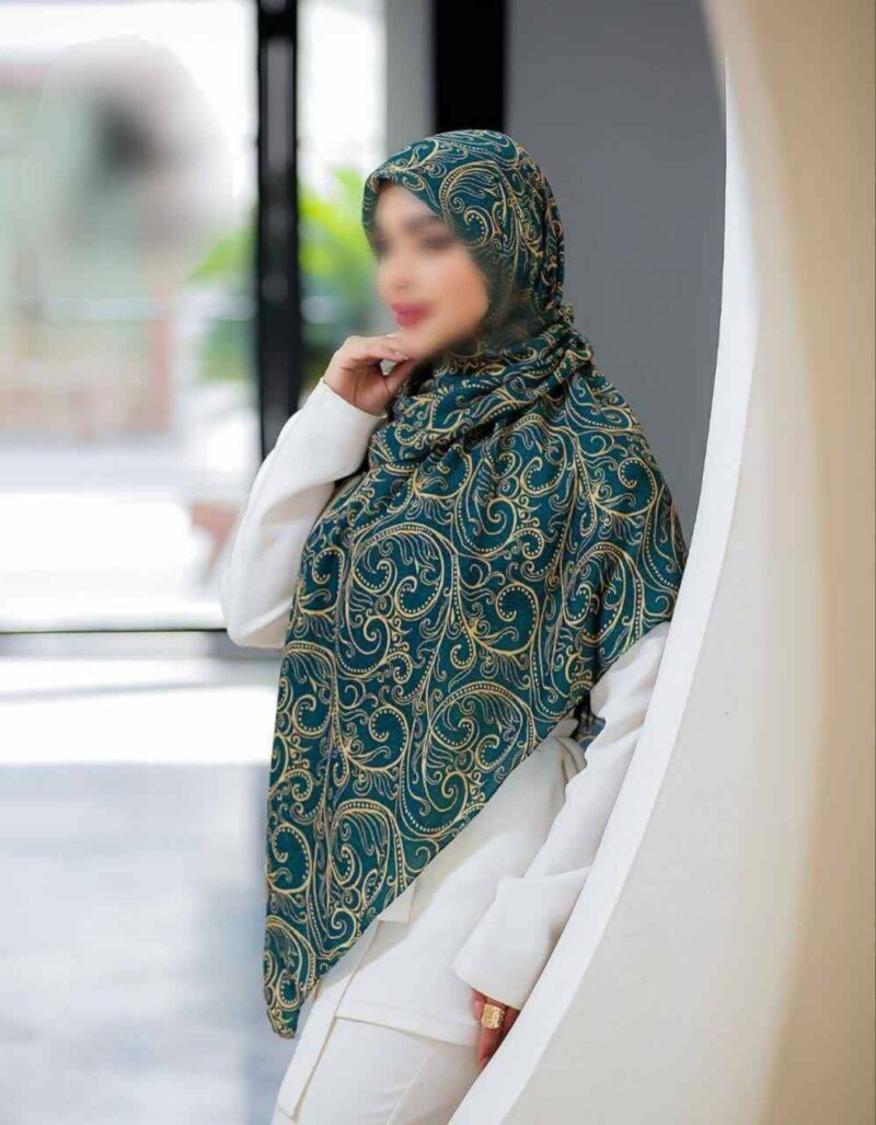 روسری رنگی طرح دار کد 16364 - Image 1