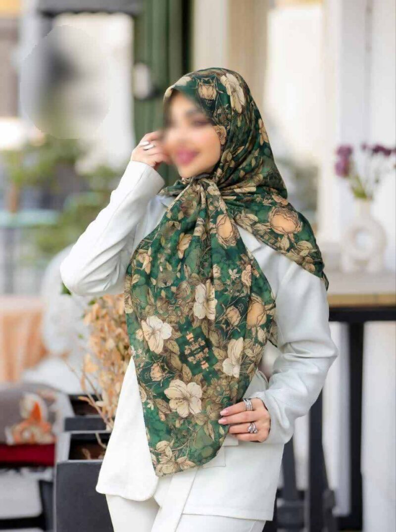 روسری رنگی طرح دار کد 16365 - Image 1