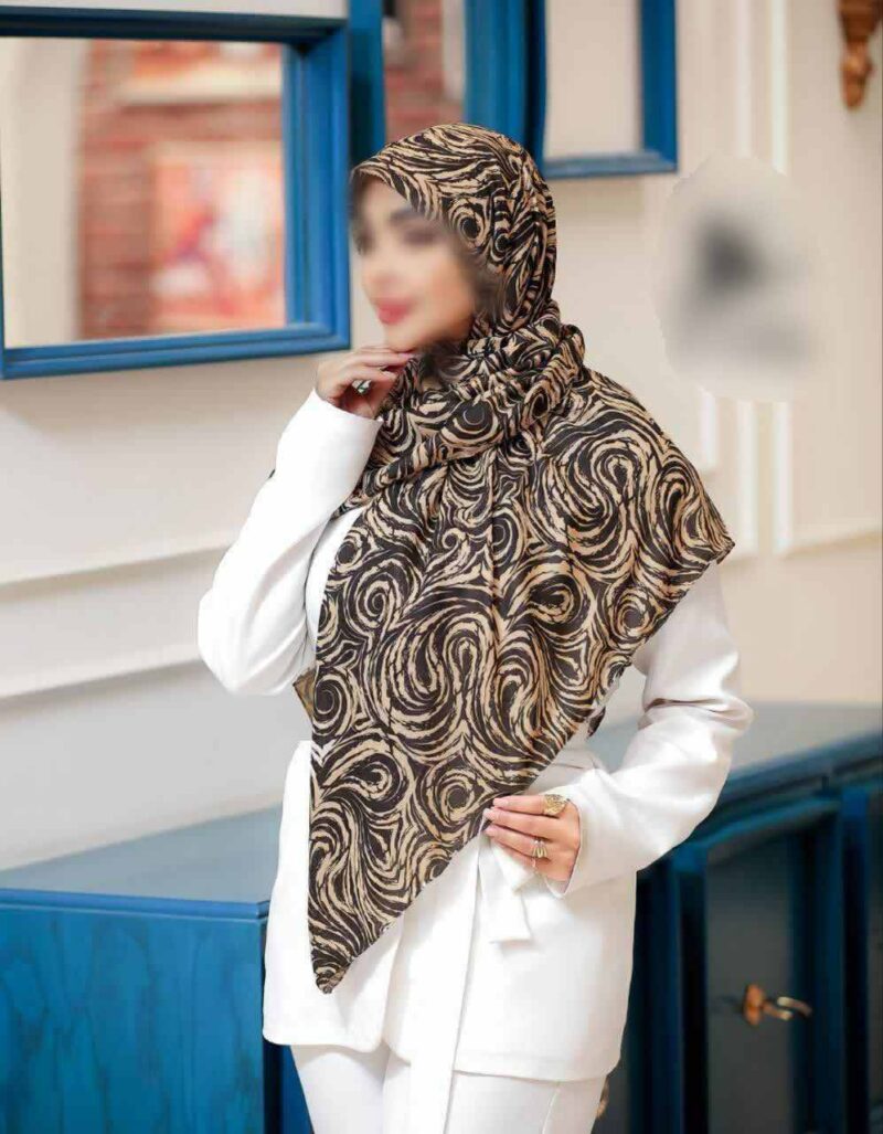روسری رنگی طرح دار کد 16366 - Image 1