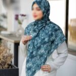 روسری رنگی طرح دار کد 16369