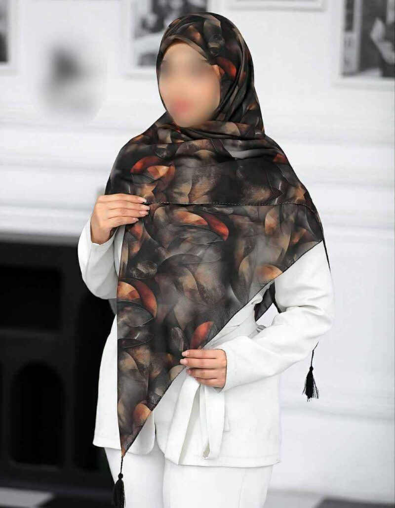 روسری رنگی طرح دار کد 16372 - Image 1