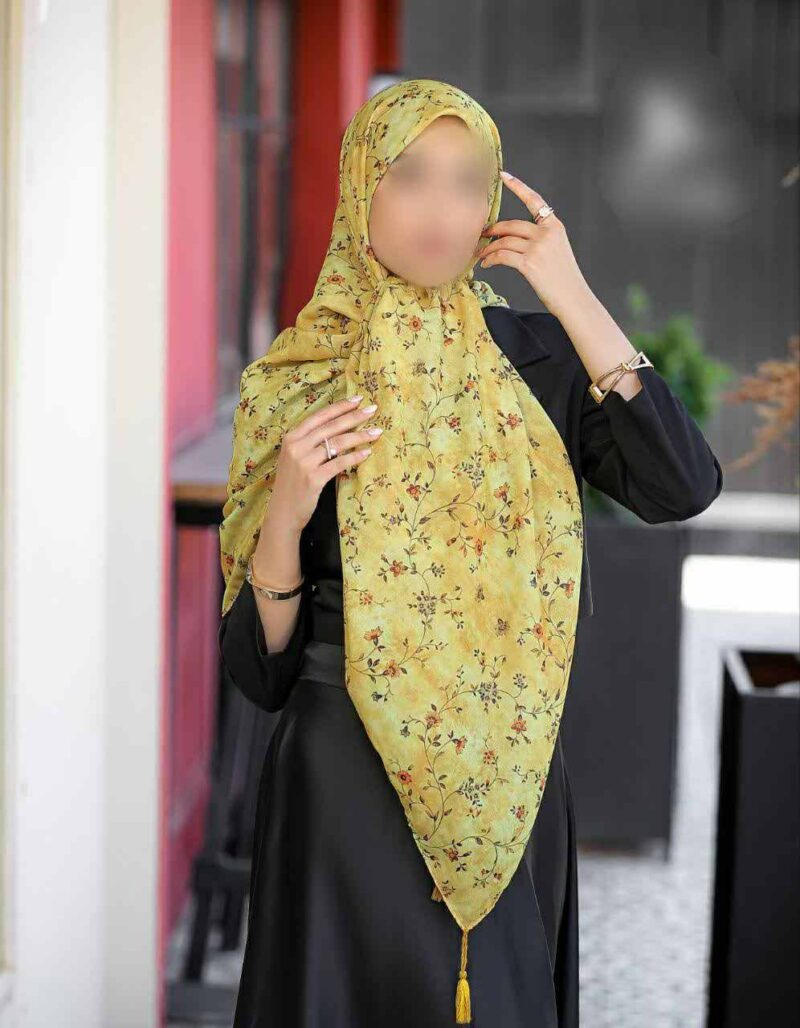 روسری رنگی طرح دار کد 16378 - Image 1