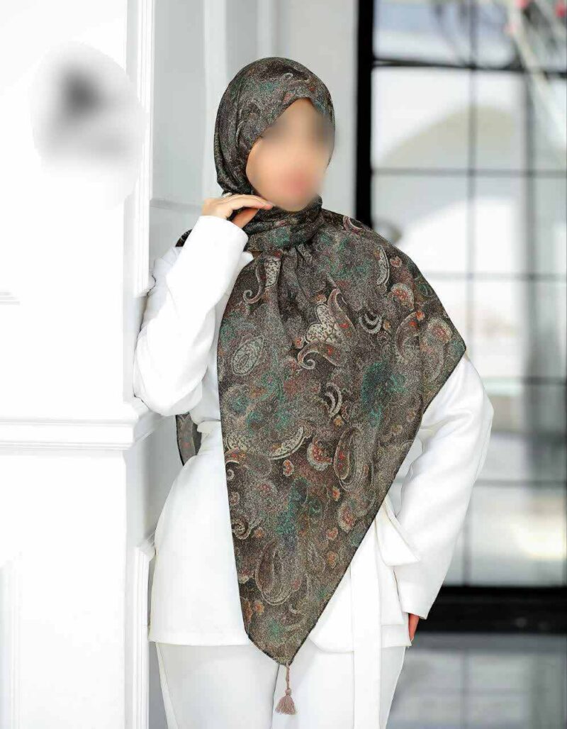روسری رنگی طرح دار کد 16380 - Image 1