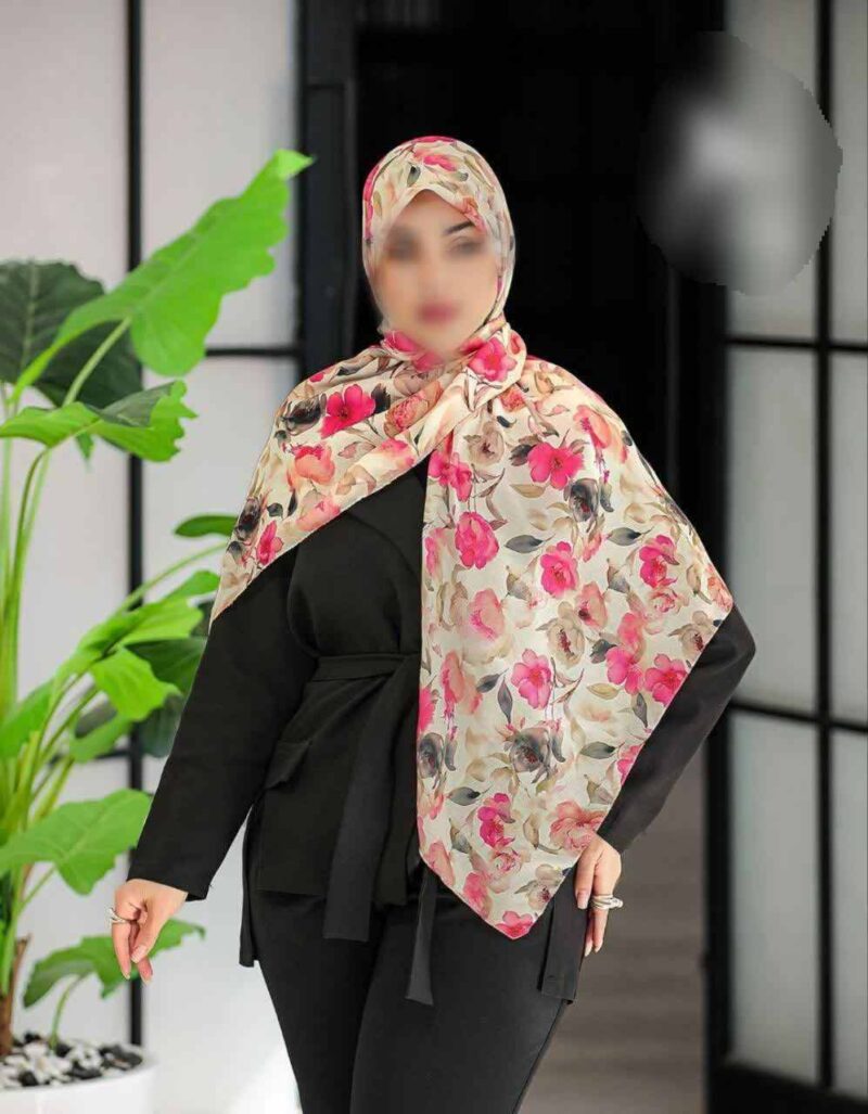 روسری رنگی طرح دار کد 16385 - Image 1