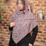 روسری رنگی طرح دار کد 16387