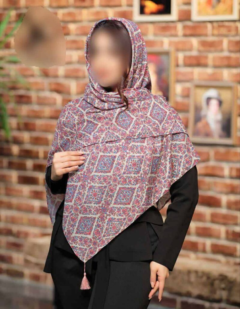 روسری رنگی طرح دار کد 16387 - Image 1
