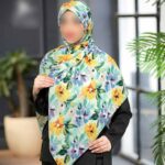 روسری رنگی طرح دار کد 16390