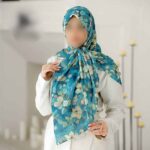 روسری رنگی طرح دار کد 16391