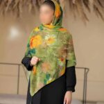 روسری رنگی طرح دار کد 16393
