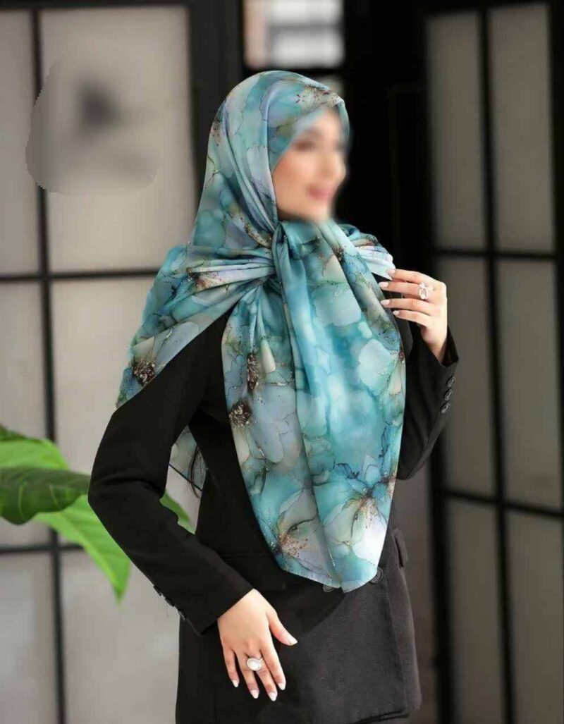روسری رنگی طرح دار کد 16394 - Image 1