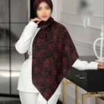 روسری رنگی طرح دار کد 16395