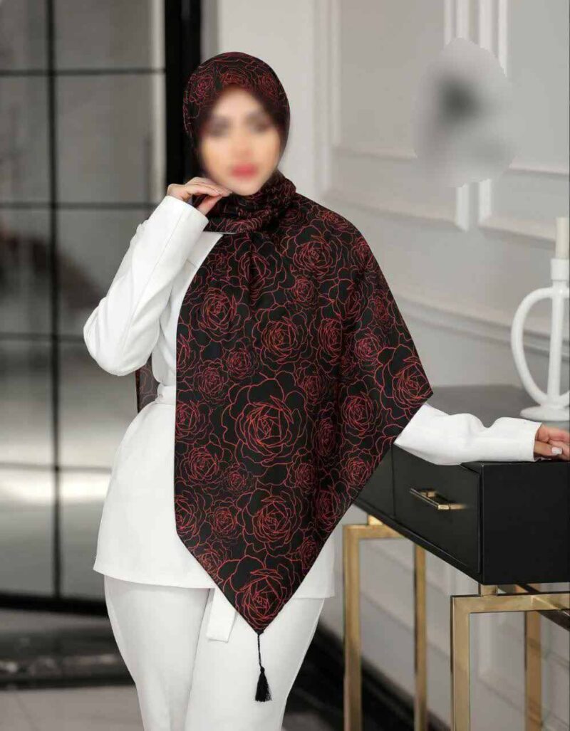 روسری رنگی طرح دار کد 16395 - Image 1