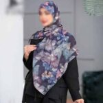 روسری رنگی طرح دار کد 16400