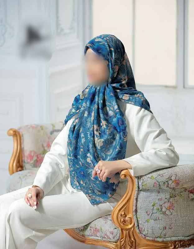 16401 روسری رنگی طرح دار کد 16401 - Image 1