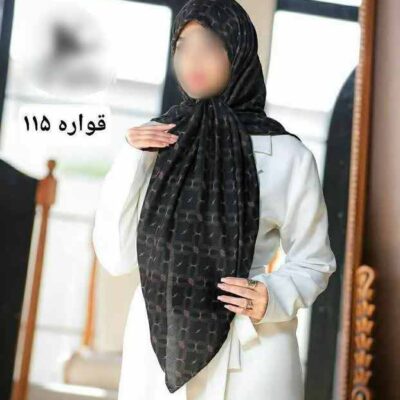 روسری رنگی طرح دار کد 16411