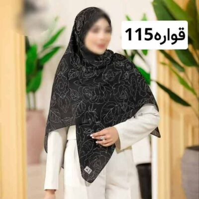 روسری رنگی طرح دار کد 16413
