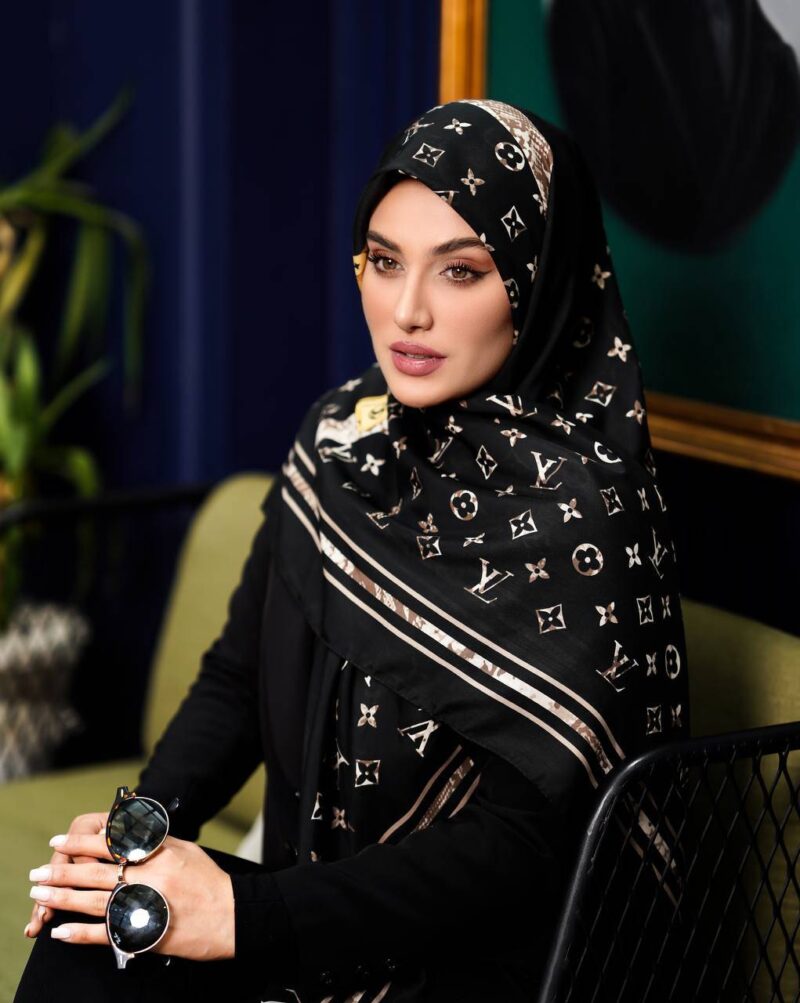 روسری رنگی طرح دار کد 16418 - Image 1