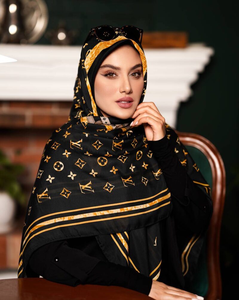 روسری رنگی طرح دار کد 16419 - Image 1