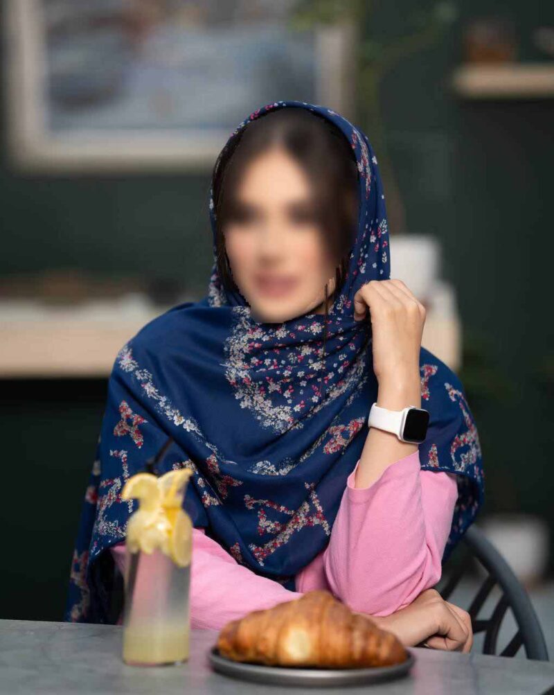 روسری رنگی طرح دار کد 16420 - Image 1