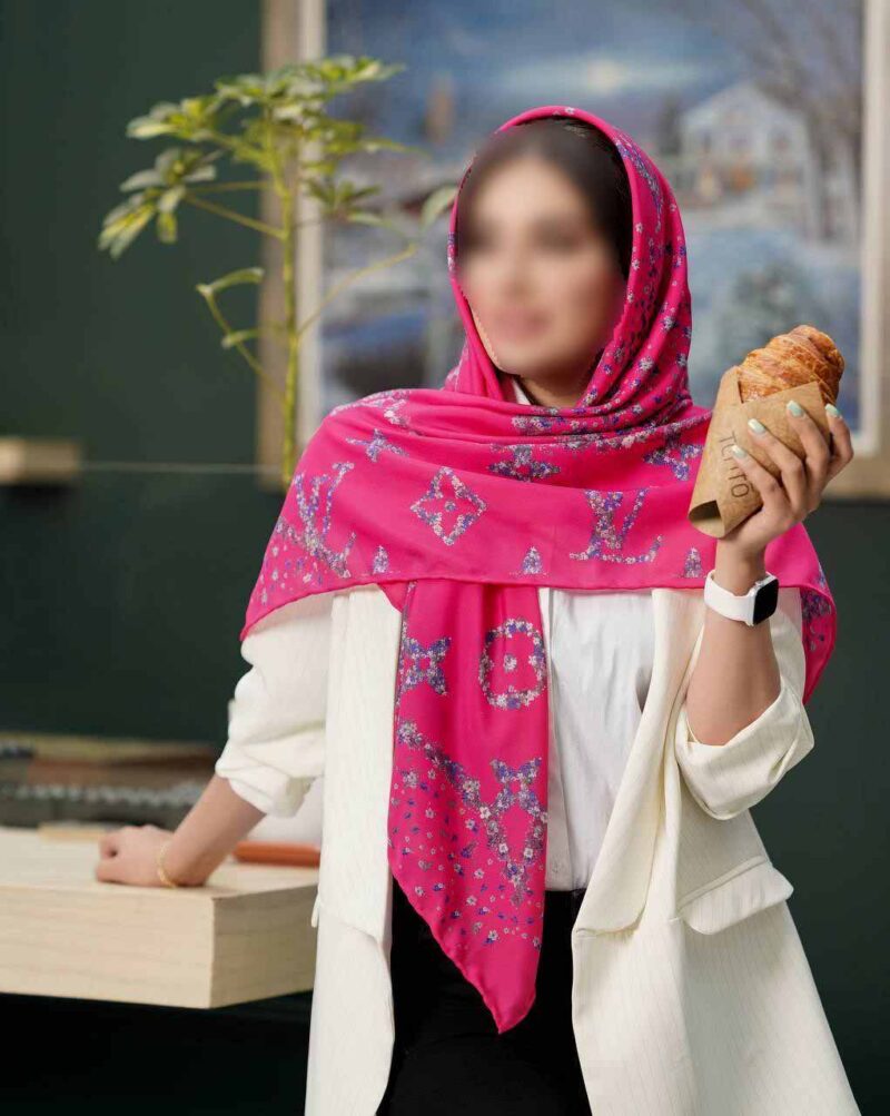 روسری رنگی طرح دار کد 16421 - Image 1