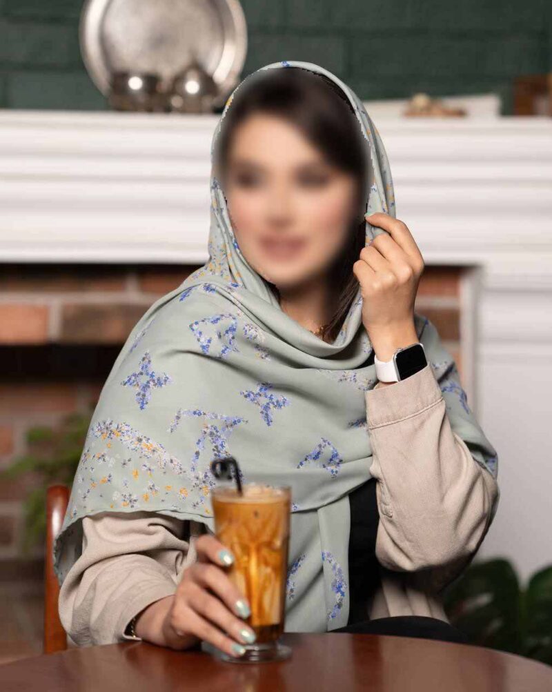 روسری رنگی طرح دار کد 16422 - Image 1