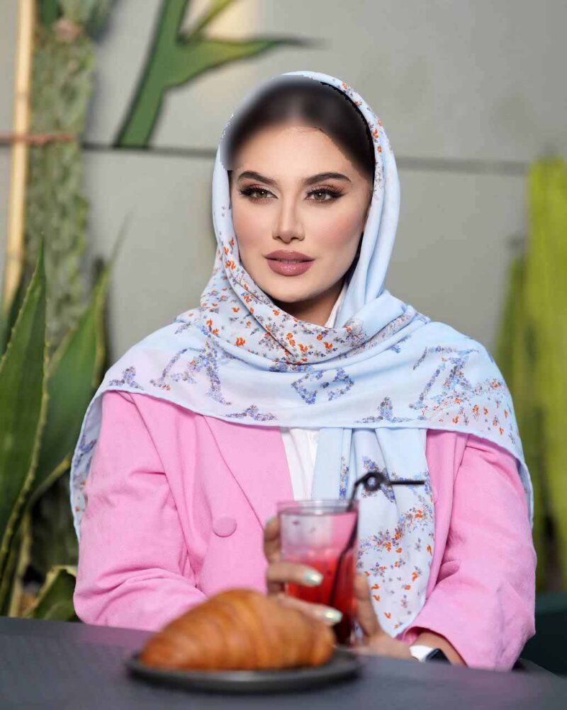 روسری رنگی طرح دار کد 16424 - Image 1
