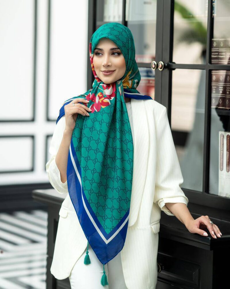 روسری رنگی طرح دار کد 16427 - Image 1