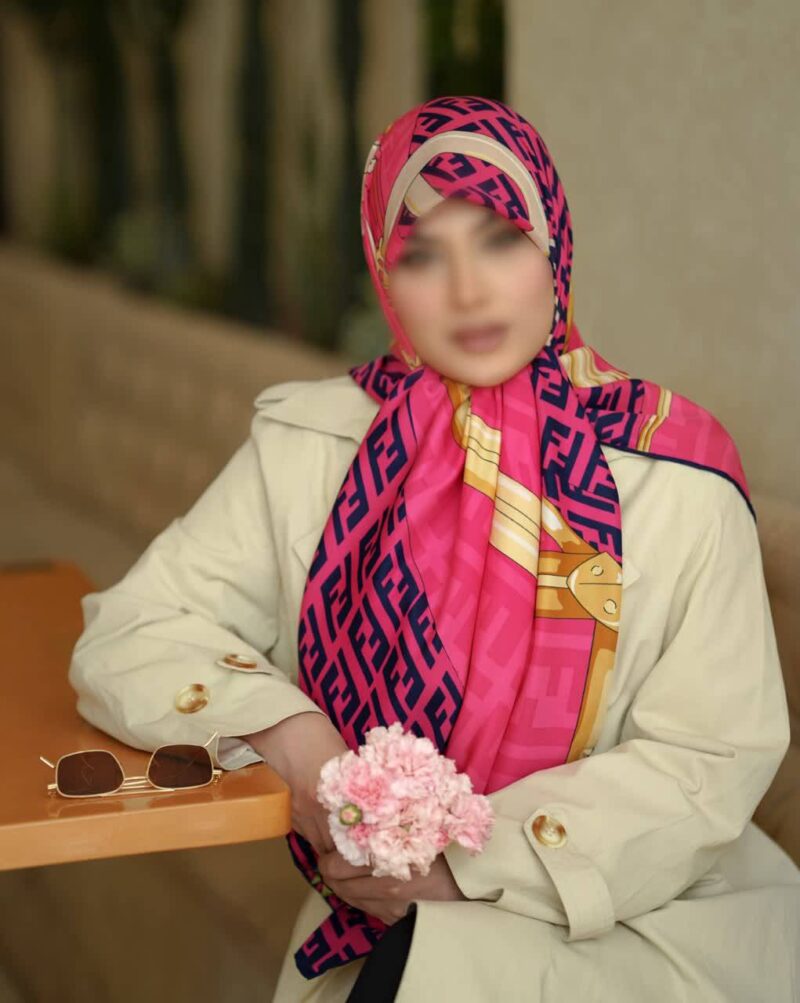 روسری رنگی طرح دار کد 16449 - Image 1