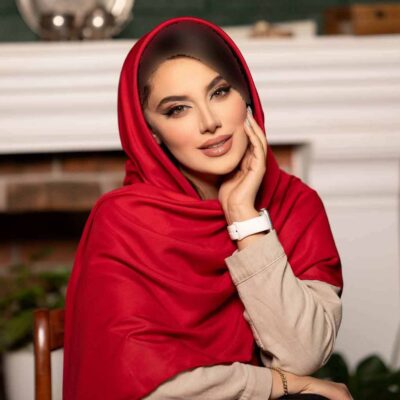 روسری رنگی طرح دار کد 16455