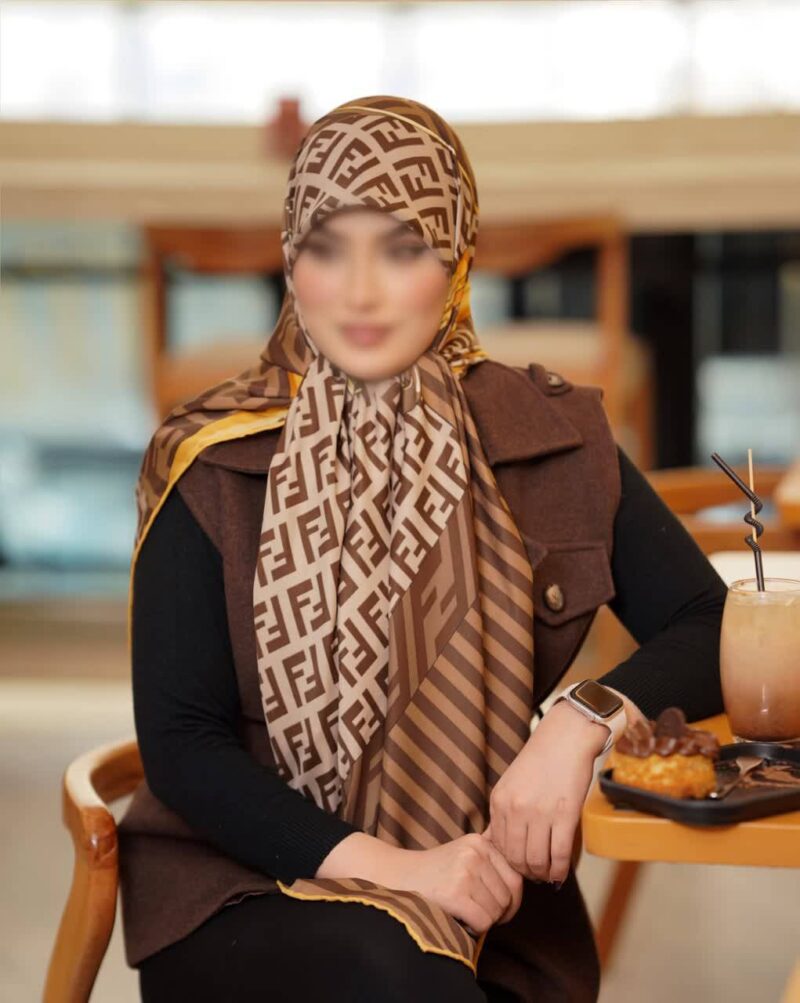 روسری رنگی طرح دار کد 16471 - Image 1