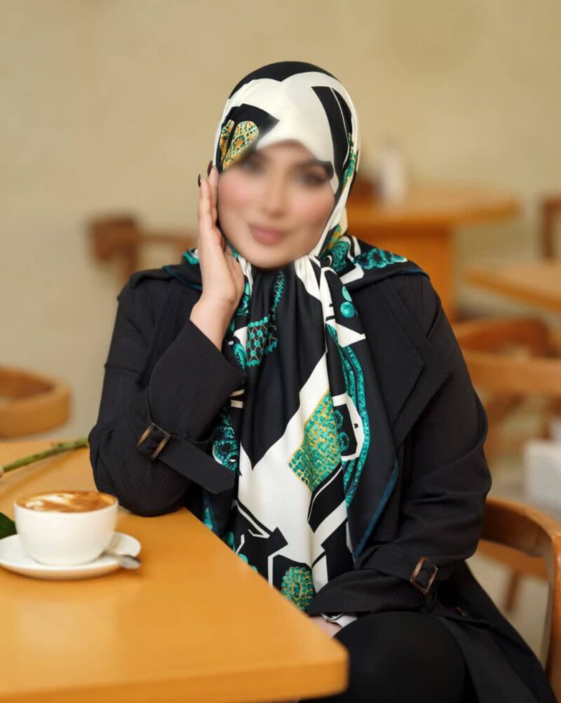 16479 روسری رنگی طرح دار کد 16479 - Image 1
