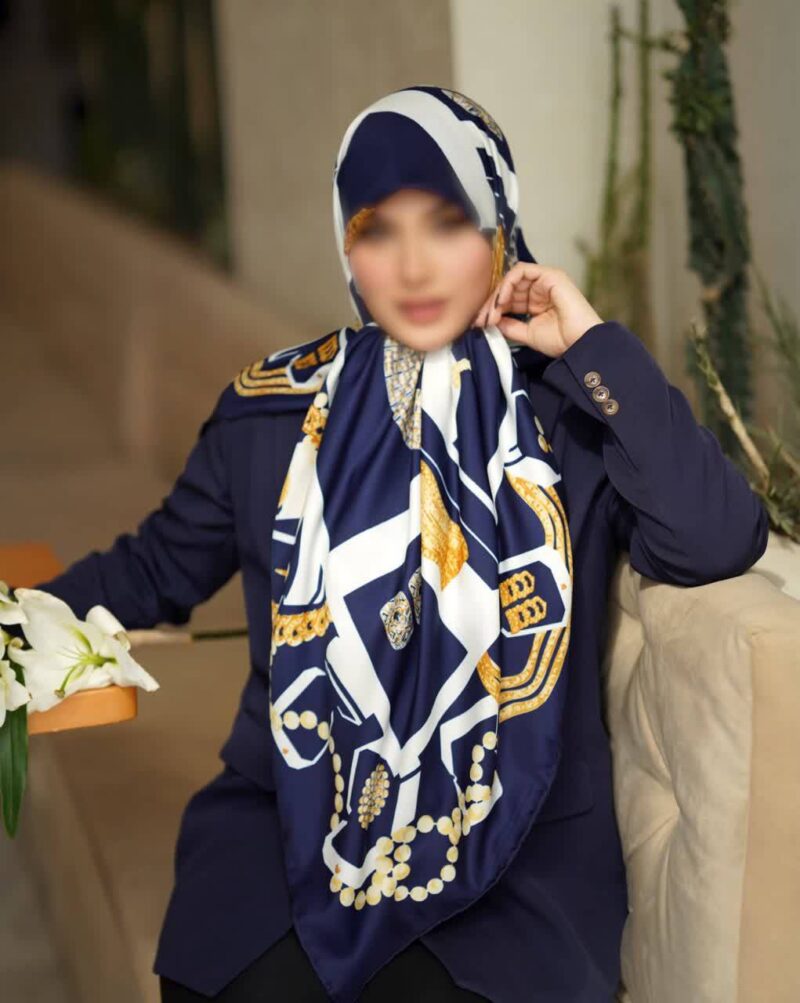 روسری رنگی طرح دار کد 16483 - Image 1