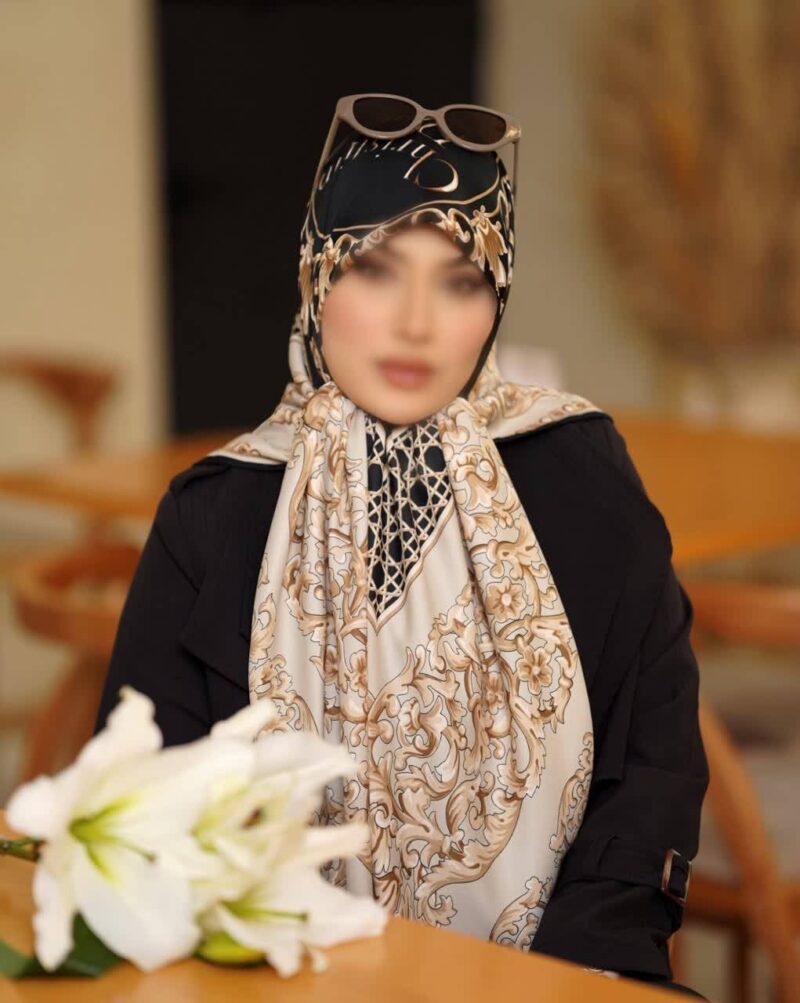 روسری رنگی طرح دار کد 16488 - Image 1