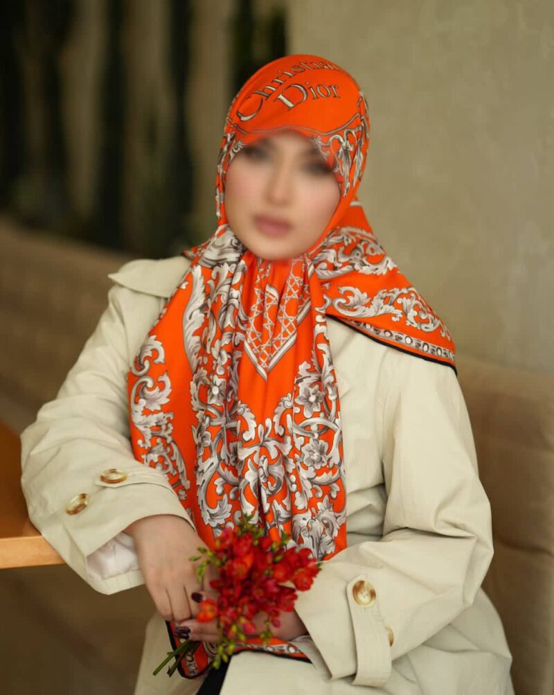 روسری رنگی طرح دار کد 16492 - Image 1