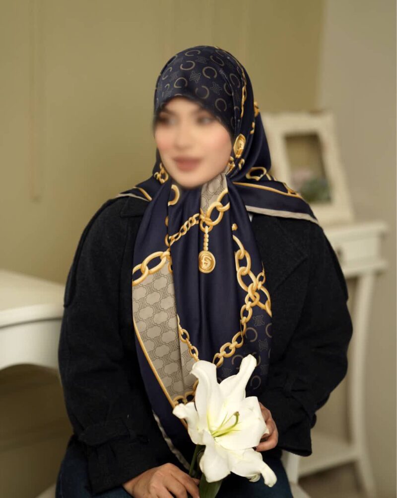 روسری رنگی طرح دار کد 16494 - Image 1