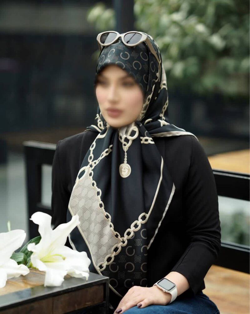 روسری رنگی طرح دار کد 16499 - Image 1