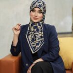 روسری رنگی طرح دار کد 16510