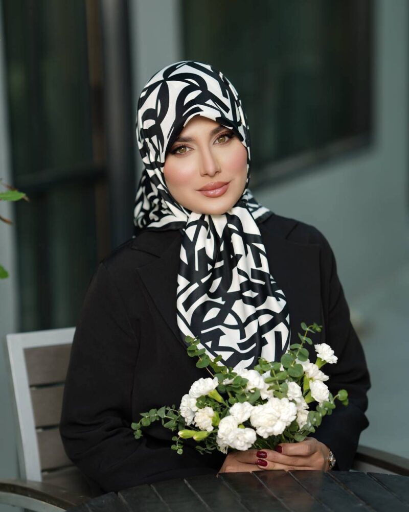 روسری رنگی طرح دار کد 16512 - Image 1
