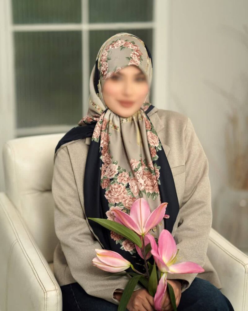 روسری رنگی طرح دار کد 16523 - Image 1