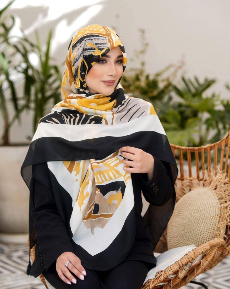 روسری رنگی طرح دار کد 16541 - Image 1