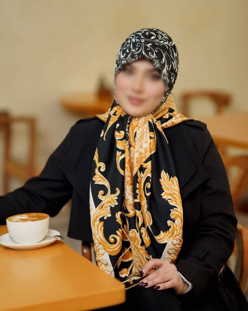 16553 روسری رنگی طرح دار کد 16553 - Image 1
