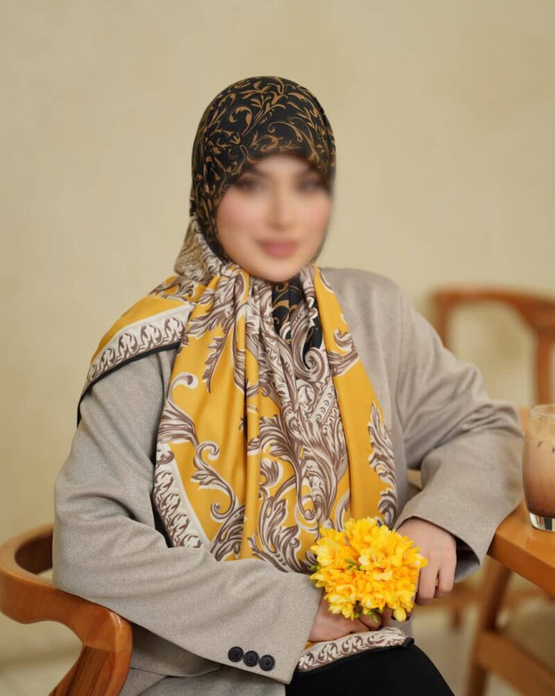 روسری رنگی طرح دار کد 16559 - Image 1