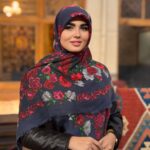 روسری رنگی طرح دار کد 16564